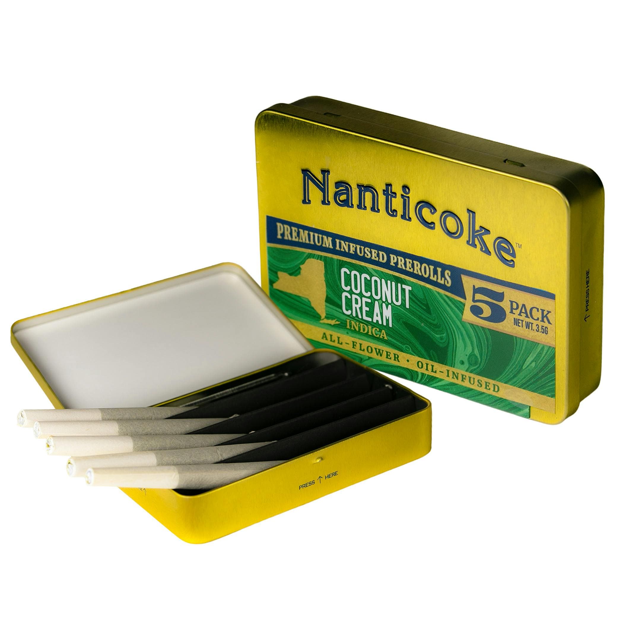 Nanticoke | Infused Pre-Rolls | Coconut Cream | Indica | 5pk