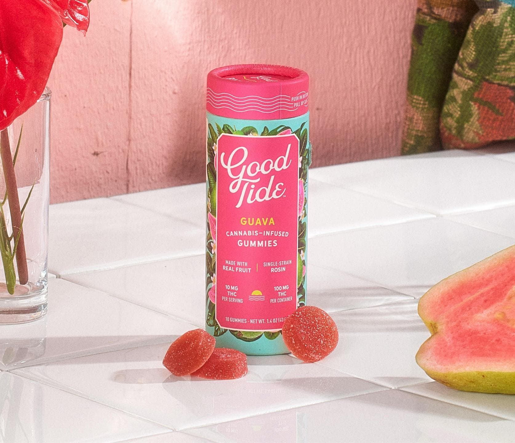 Good Tide | Edibles | Guava | Hybrid | 10pk | 100mg