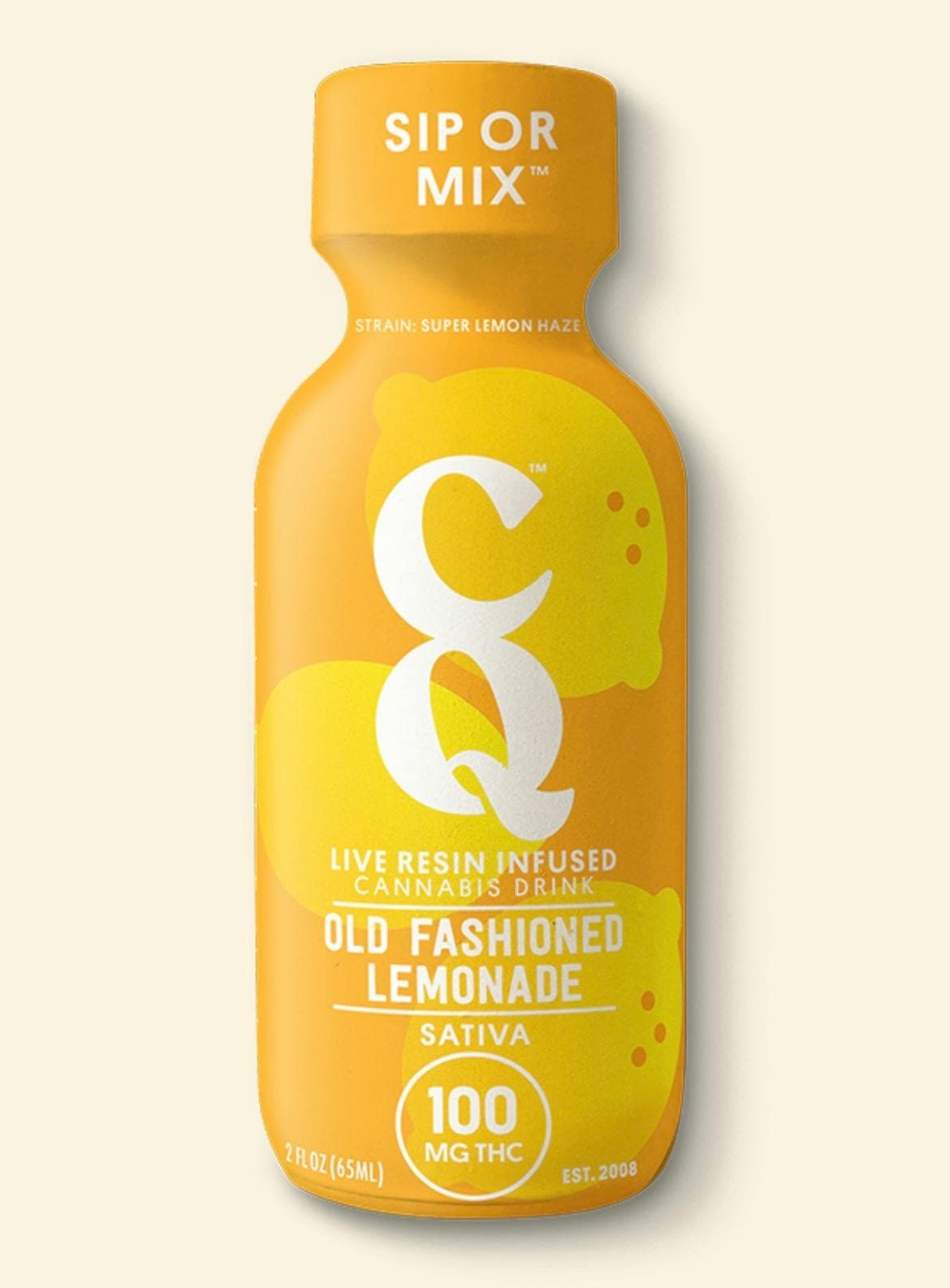 CQ | Live Resin Infused Cannabis Drink | Old Fashioned Lemonade | Sativa | 100mg