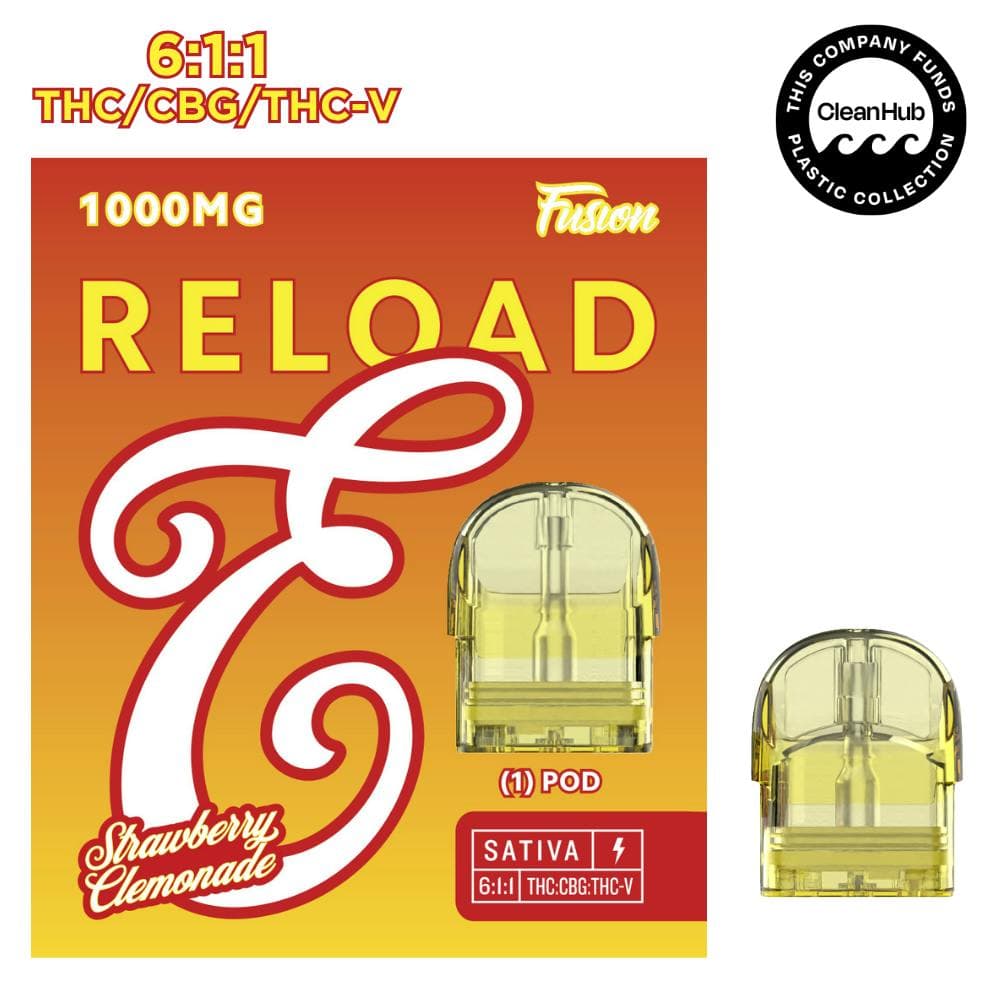 RELOAD - 1g FUSION - Strawberry Clemonade (6:1:1 THC/CBG/THC-V)