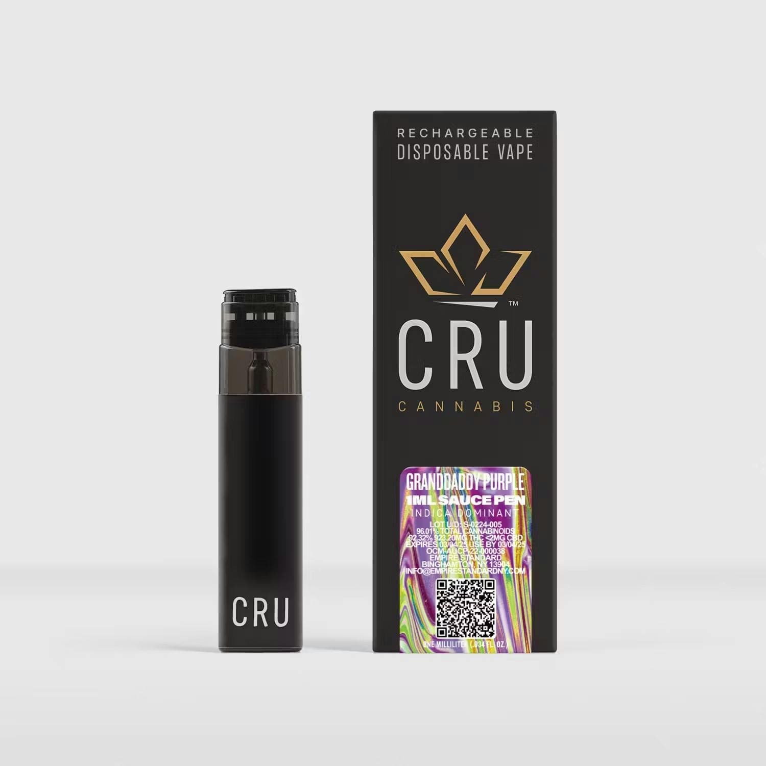 CRU | Vape | Granddaddy Purple | Indica