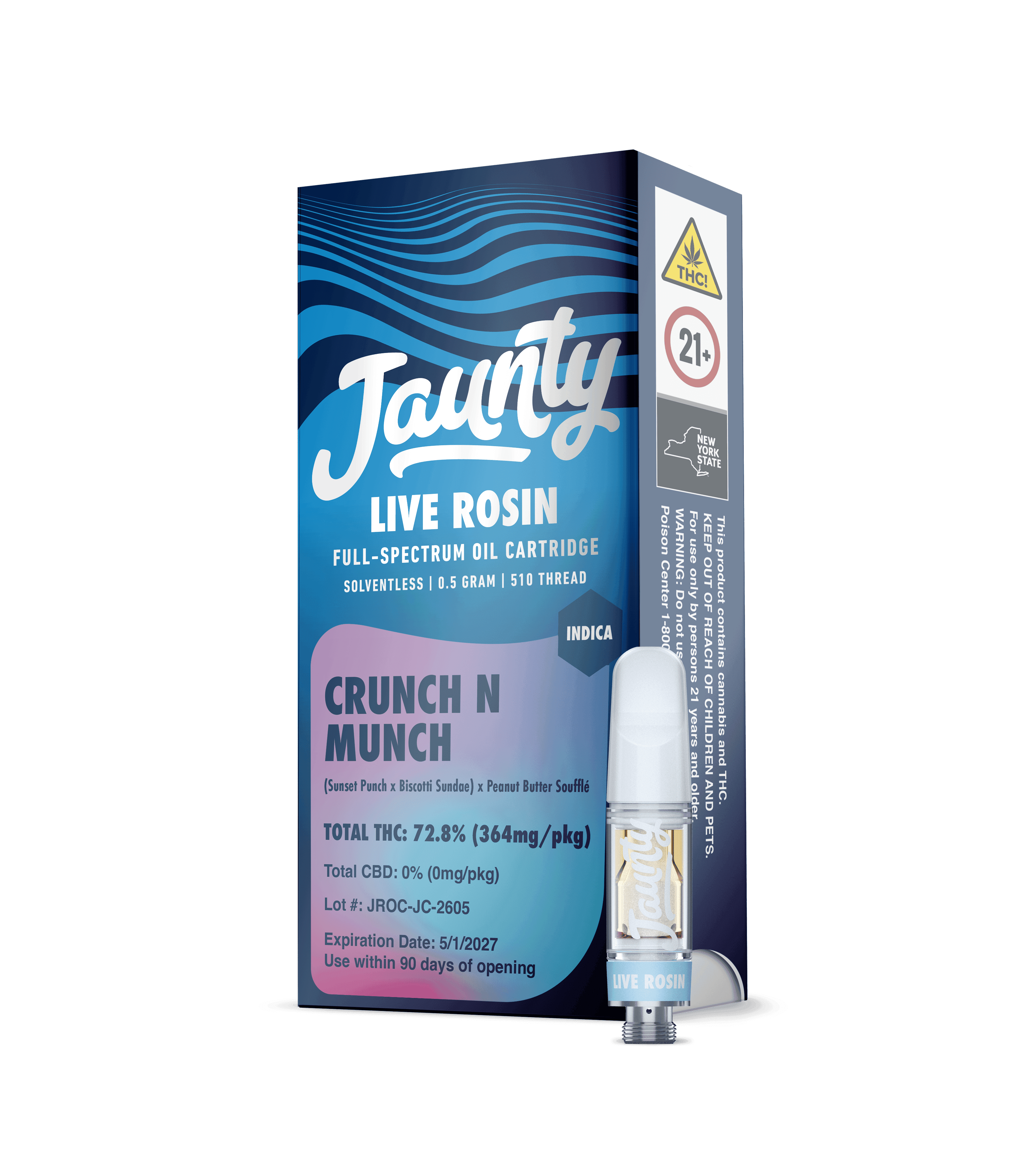Crunch N Munch | Cartridge | Live Rosin | Indica | 0.5g