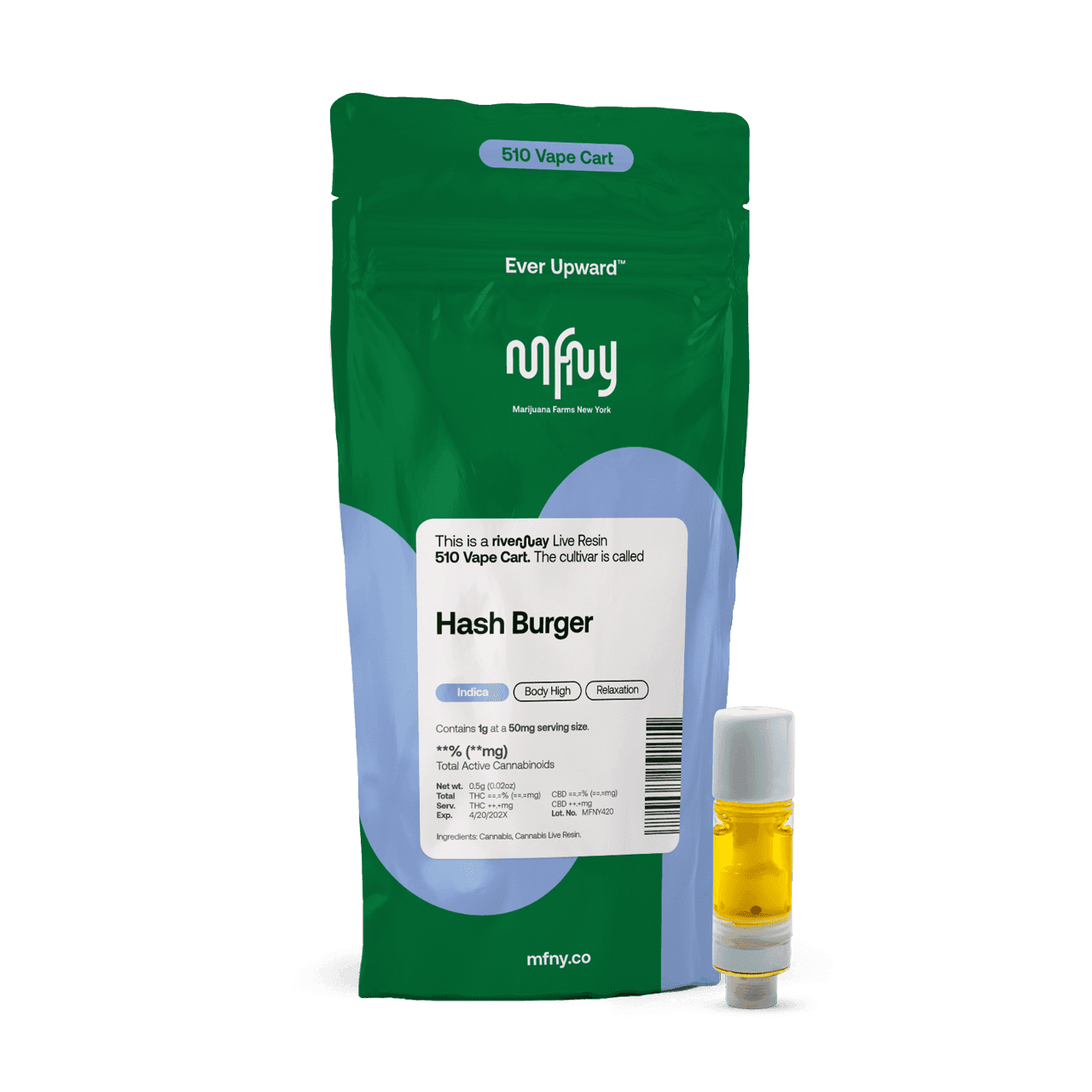Hash Burger Live Resin 510 Cart | 1g