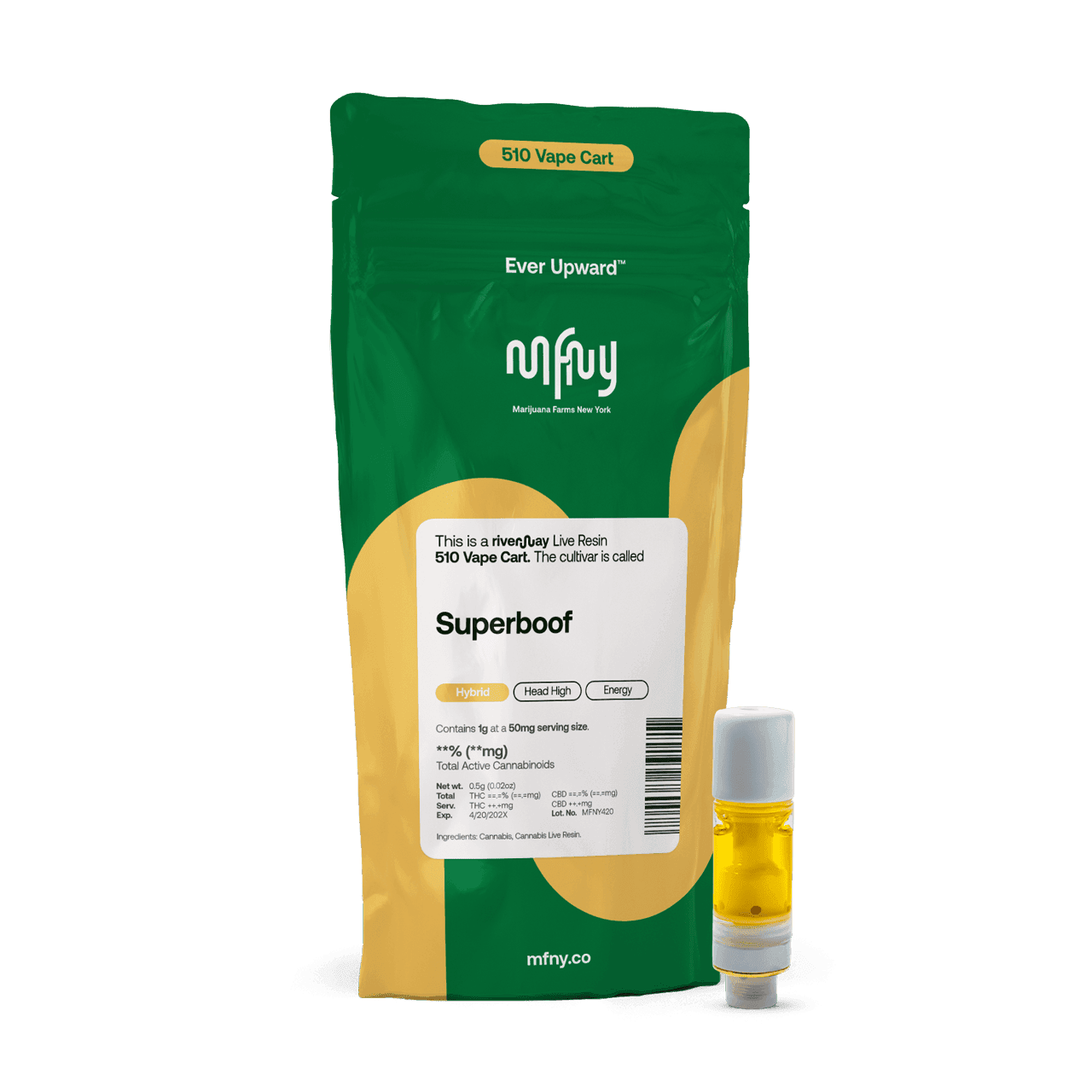 Superboof Live Resin 510 Cart | 1g