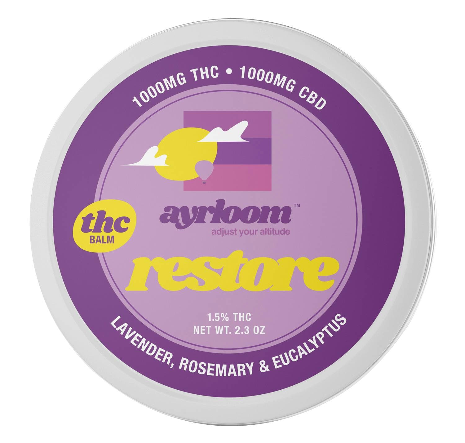 ayrloom | Restore 1:1 Topical | 1000MG THC : 1000MG CBD