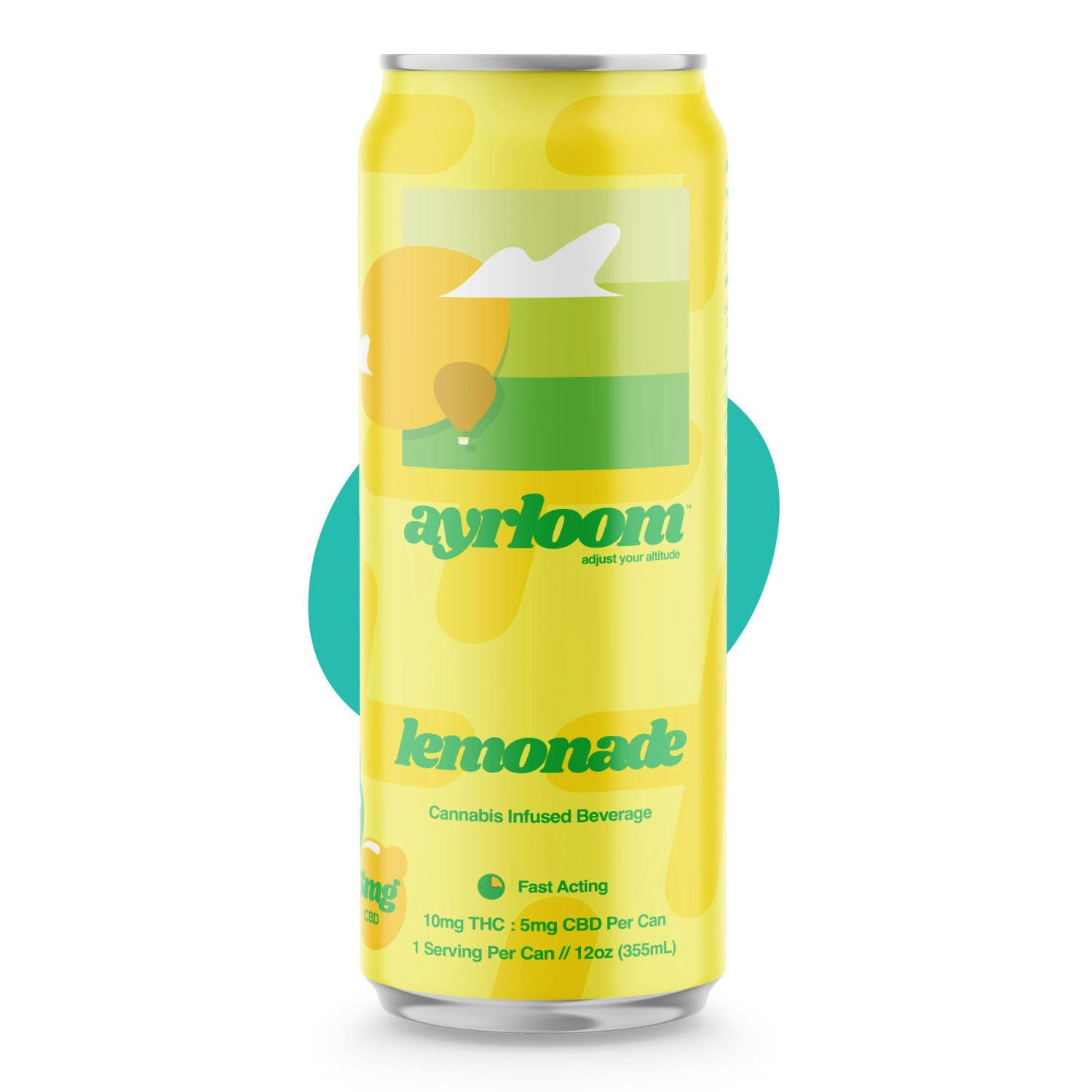 Ayrloom | Lemonade | 1:1 | 5MG THC : 5MG CBD | Singles