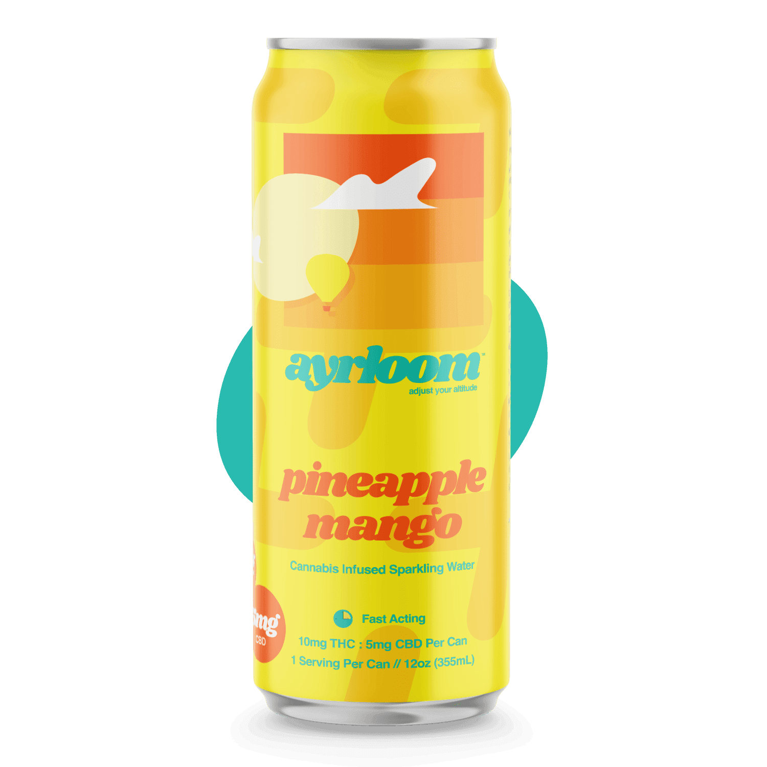 Ayrloom | Pineapple Mango | 2:1 | 10MG THC : 5MG CBD | Singles