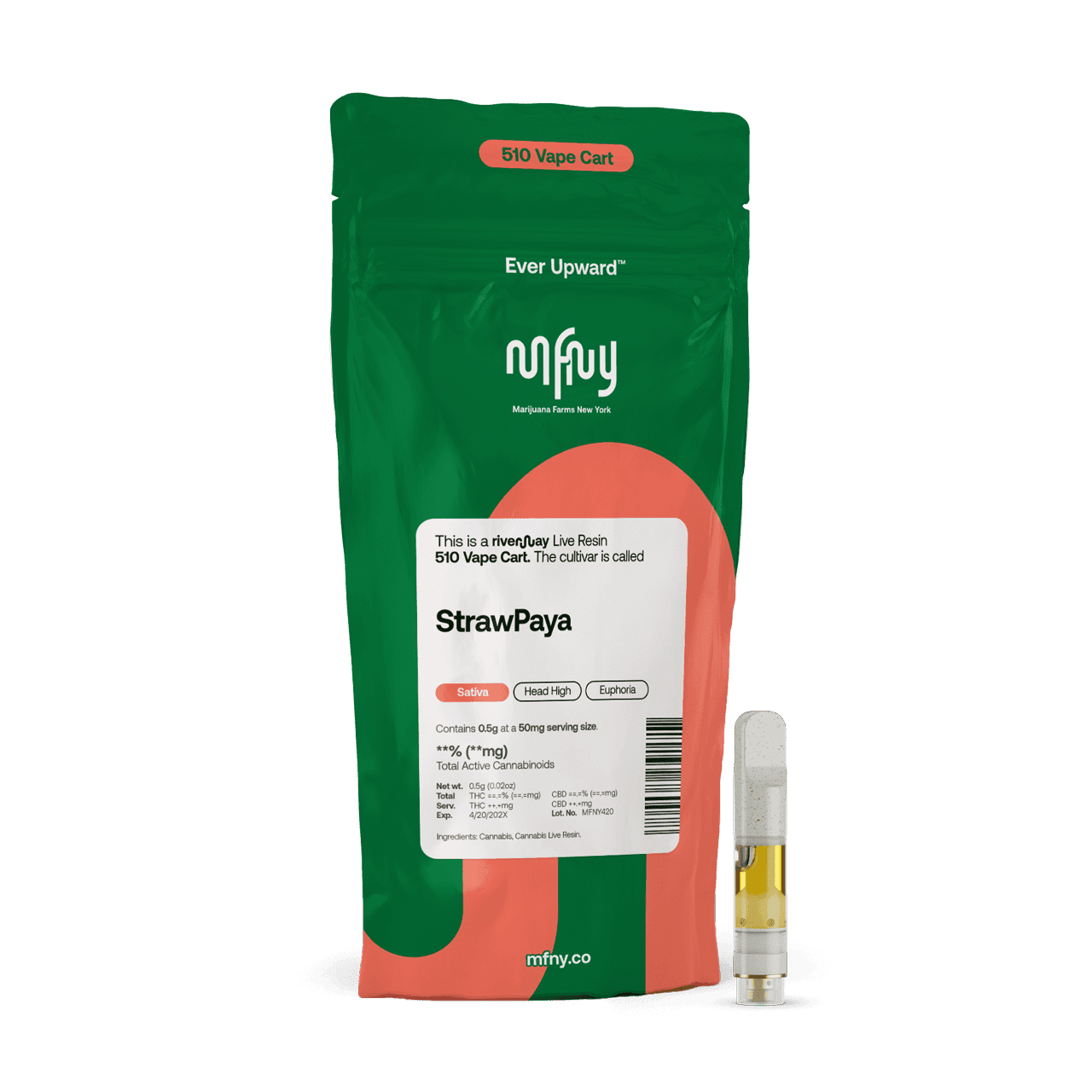 StrawPaya Live Resin 510 Cart | .5g 
