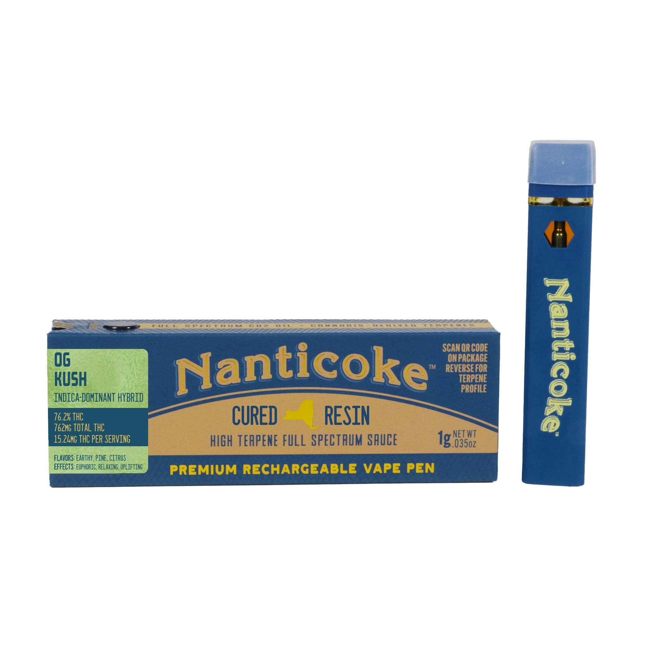 Nanticoke | Cured Resin Vape | OG Kush | Indica Hybrid
