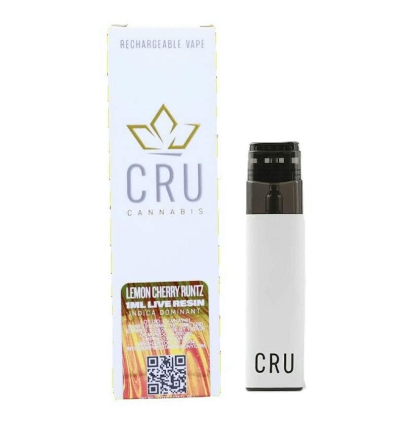 Cru | Live Resin Vape | Lemon Cherry Runtz | Indica