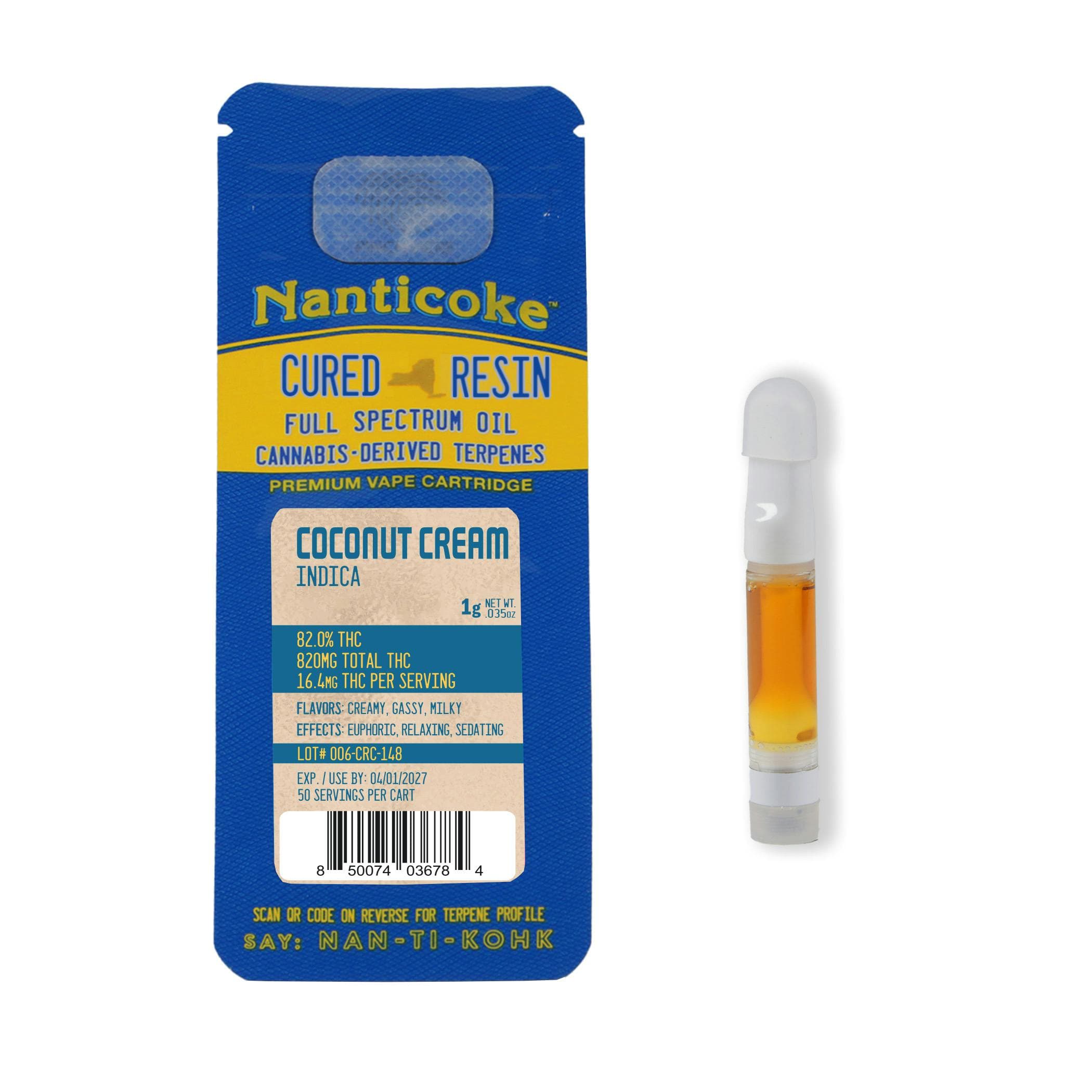 Nanticoke | Cured Resin Cart | Coconut Cream | Indica