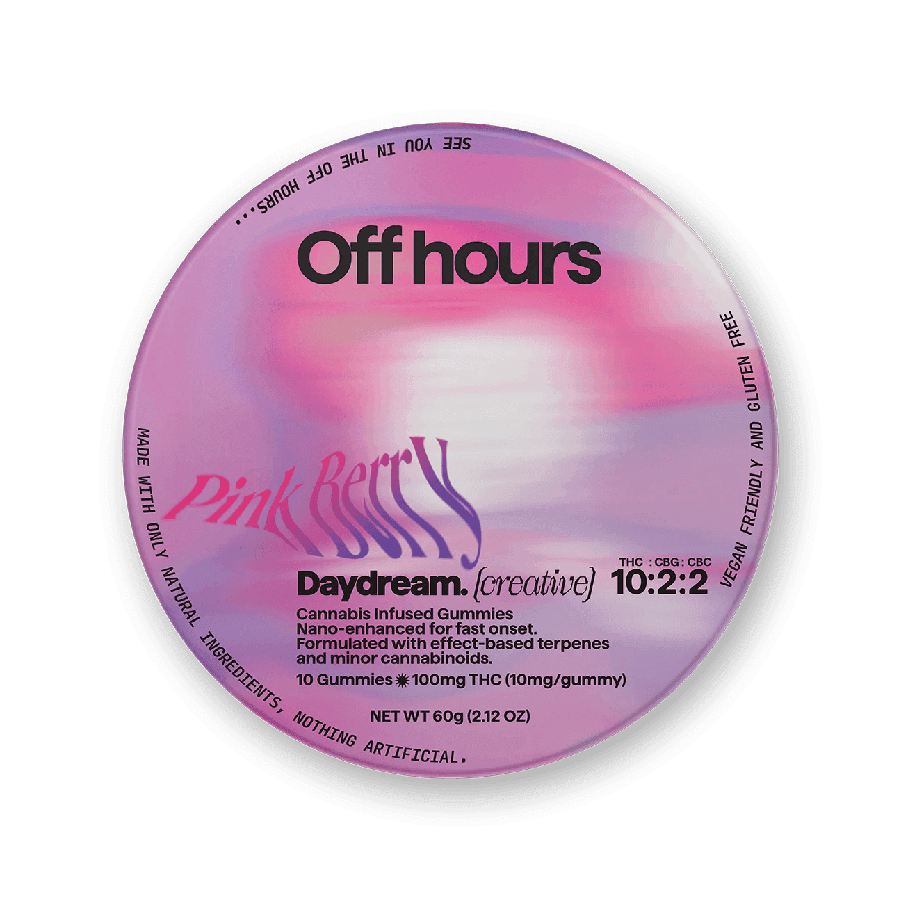 Off Hours | Edibles | Daydream Pink Berry | 10pk | 100mg