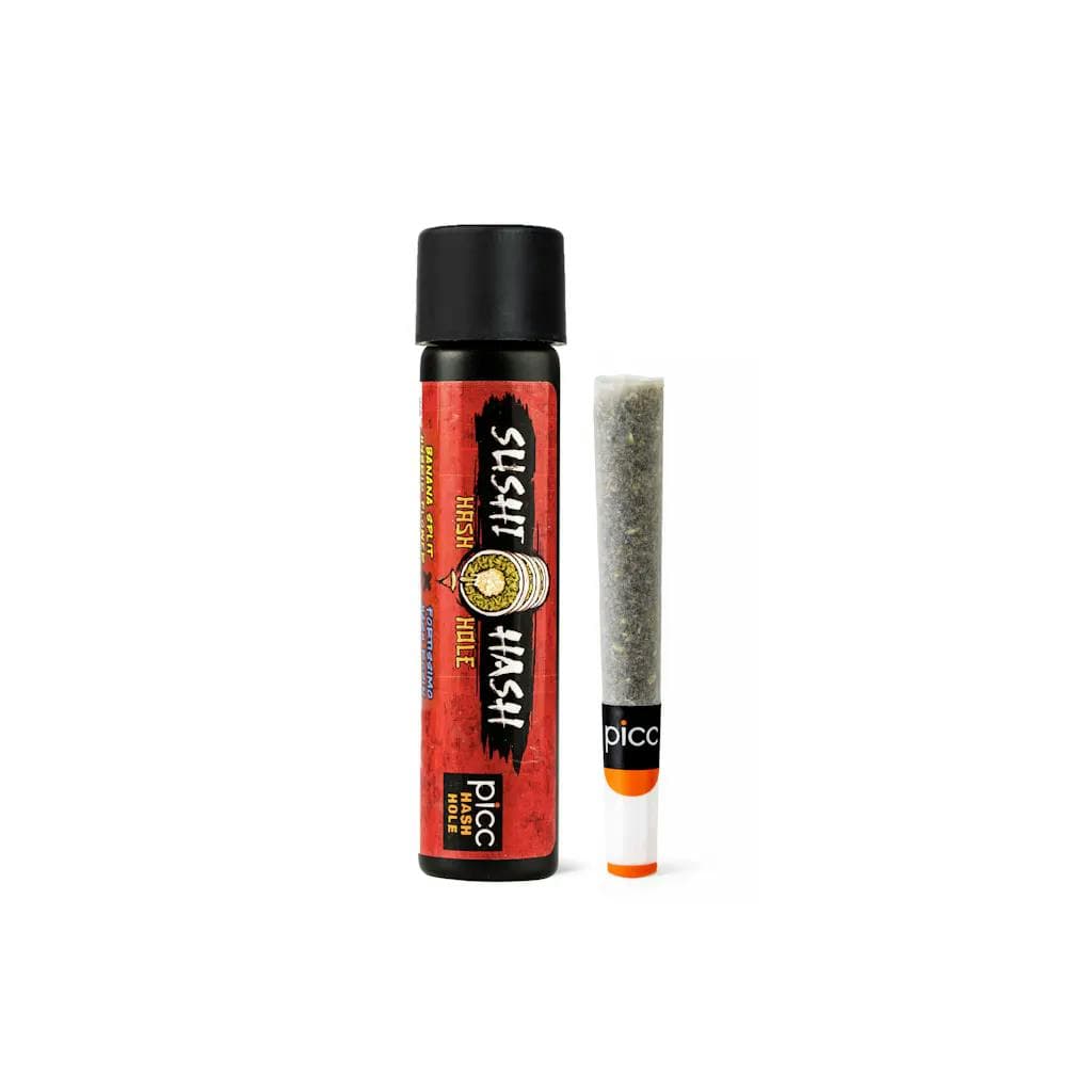 SUSHI HASH | Infused Pre-Rolls | Ghost Train Haze x Insane Pound Cake | Sativa Hybrid | 5pk