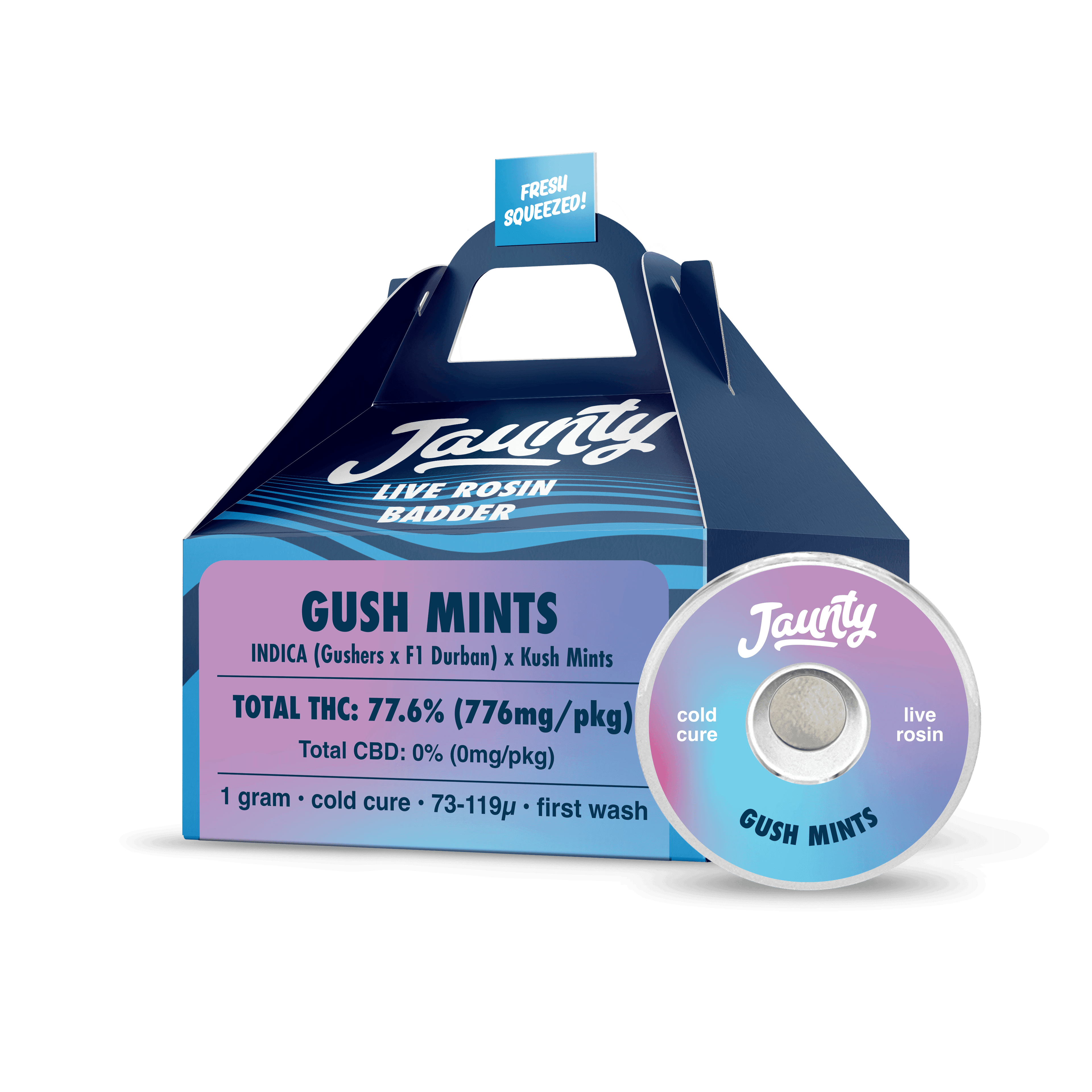 Gush Mints | Cold Cure | Live Rosin | Indica | 1g