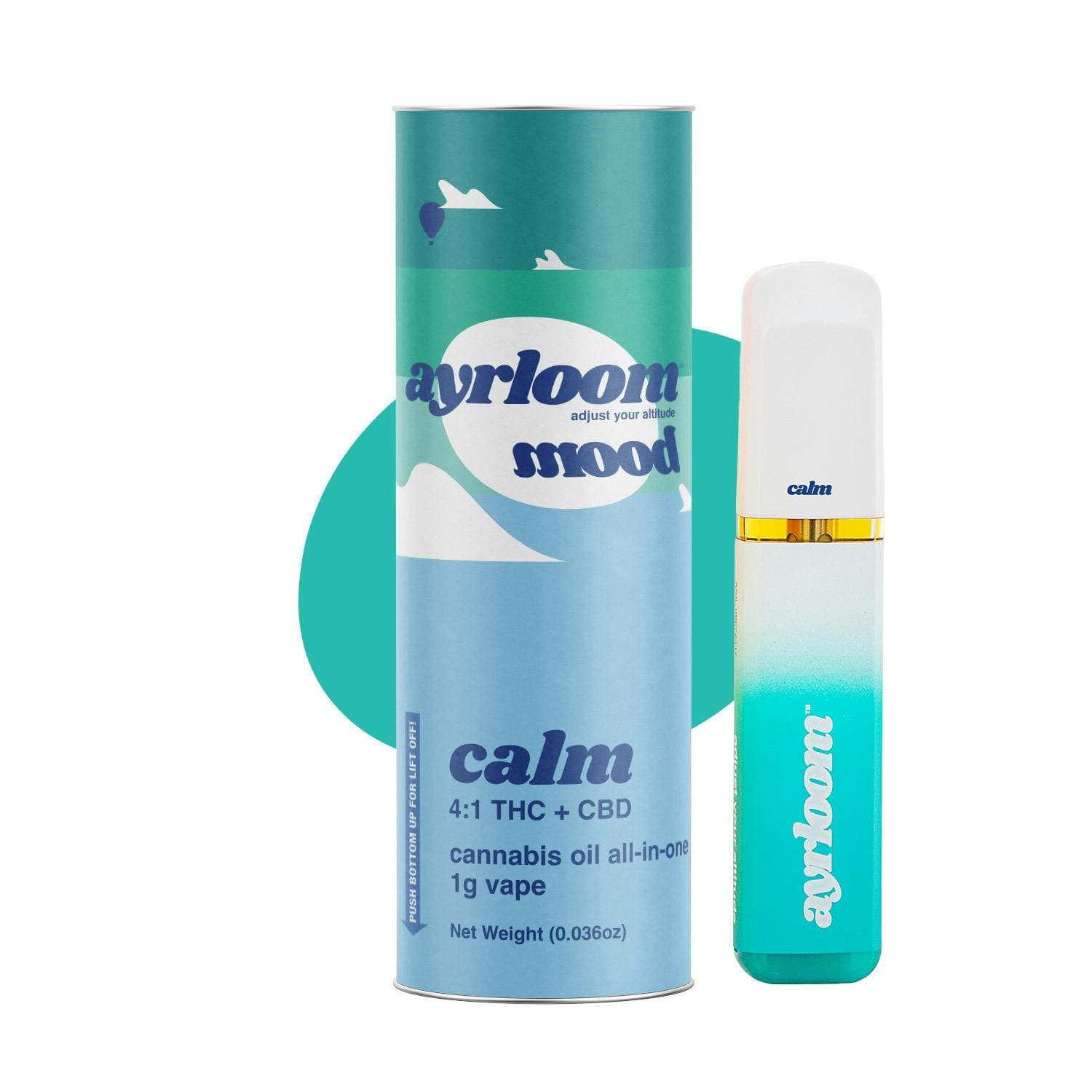 Ayrloom | Mood Calm | AIO | 1g | THC : CBD