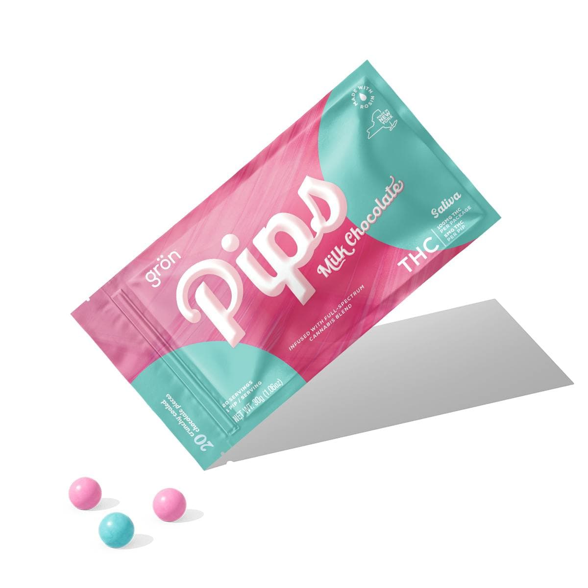 Milk Chocolate Pips - THC - Sativa