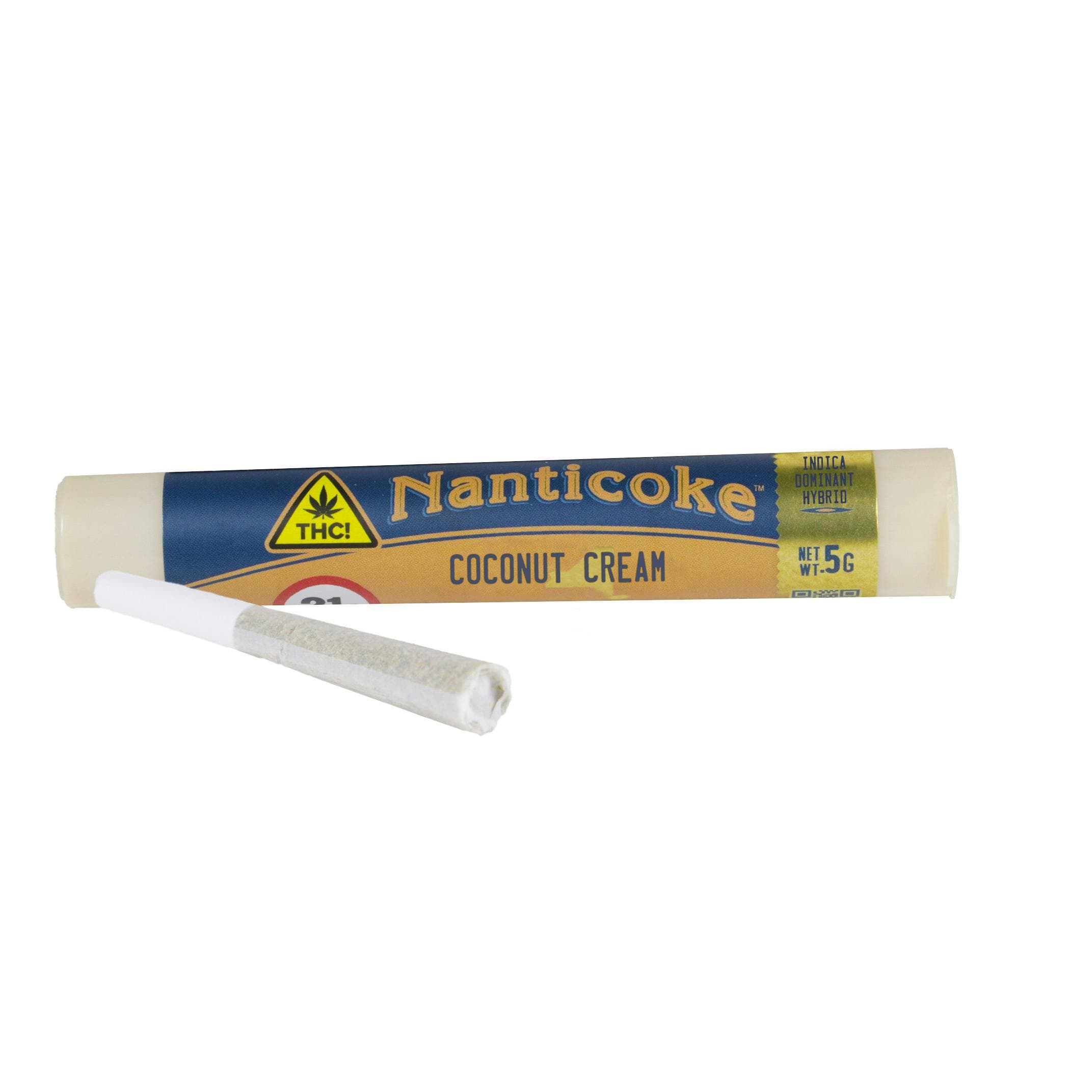 Nanticoke | Pre-Roll | Coconut Cream | Indica Hybrid