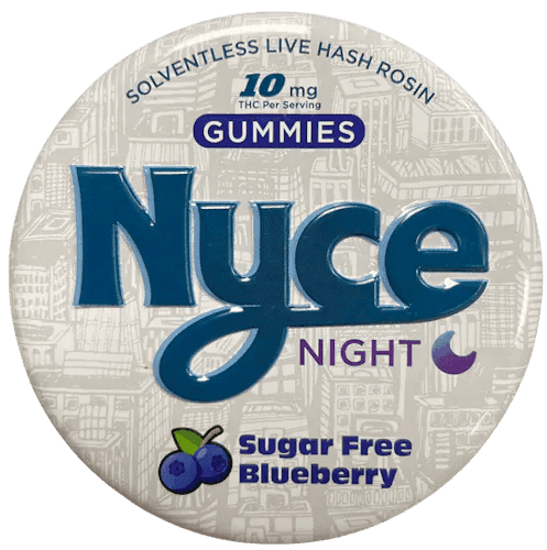 Nyce | Edibles | Blueberry | Night | 10pk | 100mg