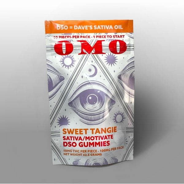 OMO | Edibles | Sweet Tangie DSO Gummies | 10pk | 100mg