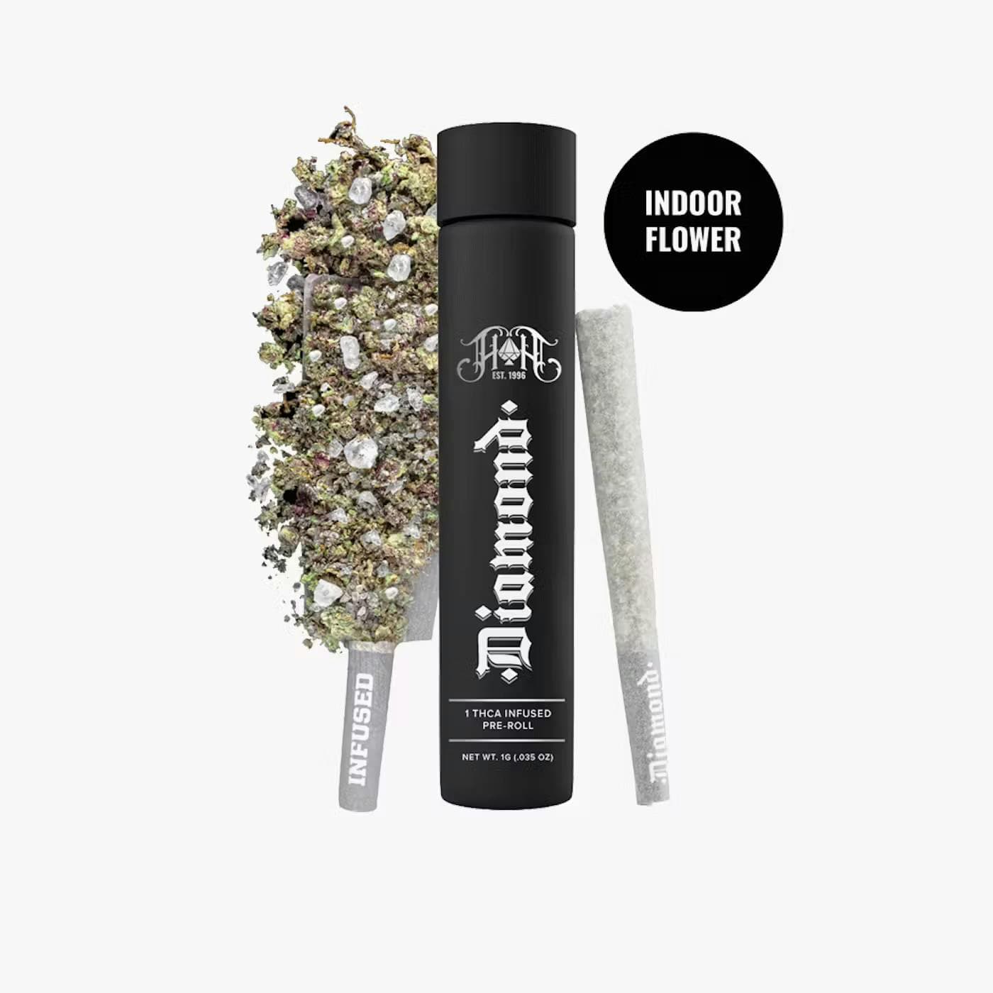 Heavy Hitters | Diamond Infused Prerolls | Orange Juice | Sativa | 5pk